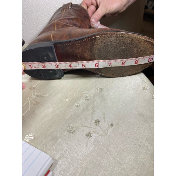 JUSTIN MEN'S CHESTNUT MARBLED DEERLITE ROPER Size 6.5 E 3163 - Picture 8 of 9